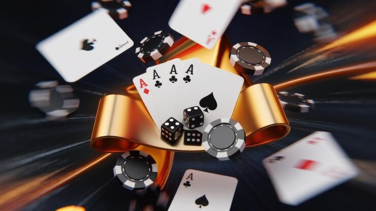 Live baccarat dealer at agen168 studio showing card deal and game setup
